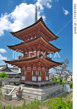【家原寺 (ハンカチ寺) 三重塔】 大阪府堺市西区家原寺町 【家原寺 (ハンカチ寺) 三重塔】 大阪府堺市西区家原寺町 54385960