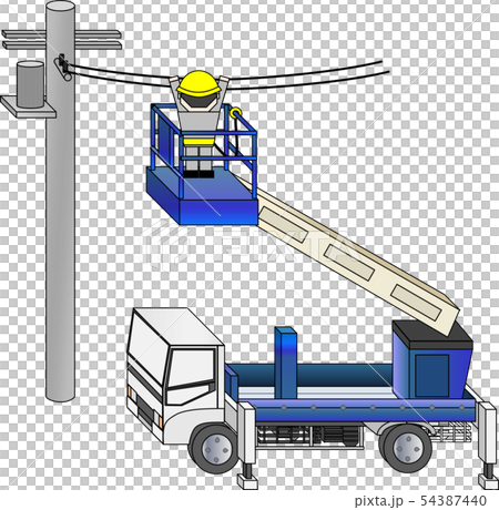 High place work vehicle (during high place work) High place work vehicle (during high place work) 54387440