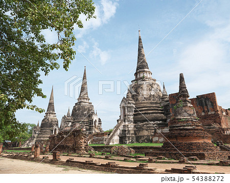 タイ王国　アユタヤ　ワット・プラ・シーサンペット 54388272