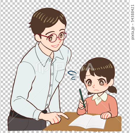 Teacher and child teaching Teacher and child teaching 54388421