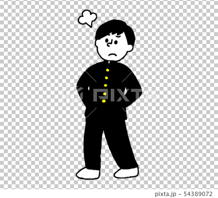 School boy who gets angry (simple) 54389072