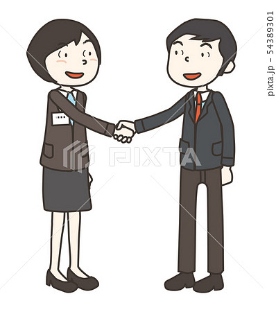 握手　handshake 54389301