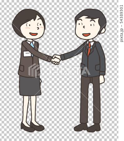 握手　handshake 54389301