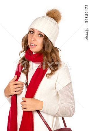 Winter Portrait of beautiful Woman 54389472
