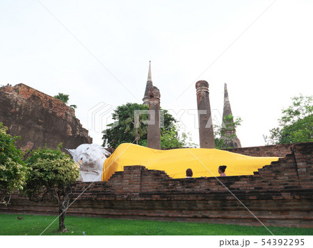 タイ王国 アユタヤ ワット・ヤイ・チャイ・モンコン 寝仏陀 Wat Yai Chai Mongkon タイ王国 アユタヤ ワット・ヤイ・チャイ・モンコン 寝仏陀 Wat Yai Chai Mongkon 54392295