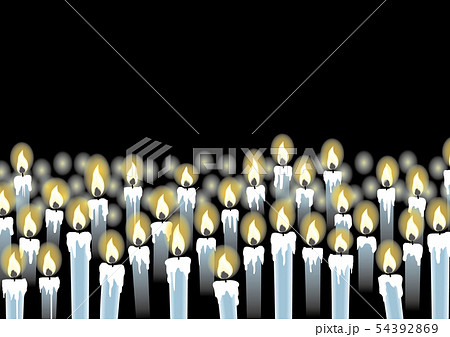無数のろうそく 54392869