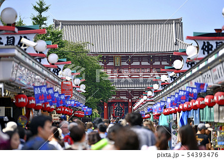 日本の東京都市景観　浅草寺 54393476