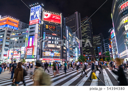 《東京都》夜の新宿・都市風景 54394380