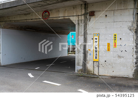 危険なガード下 アンダーパス 54395125