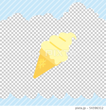 Cute soft cream [Summer icon] 54396312
