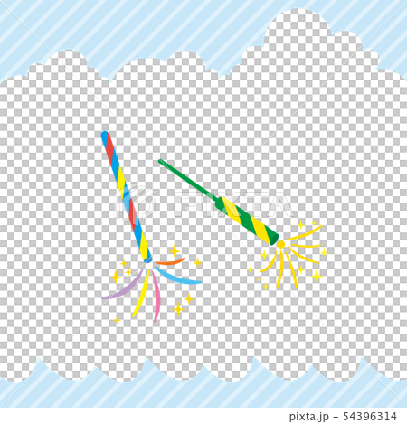 かわいい手持ち花火 夏のアイコン のイラスト素材