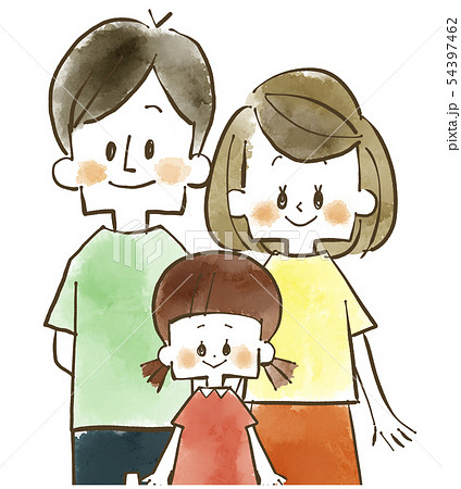 可愛い 3 人 家族 イラスト Home Infotiket Com