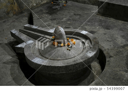 Shiva Linga at Shiva temple, Palashi, Parner 54399007