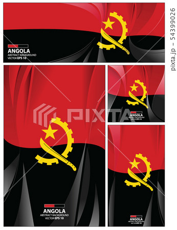 Abstract Angola Flag Background 54399026