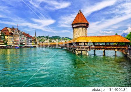 Lucerne, Switzerland, wooden Chapel Bridge 54400184