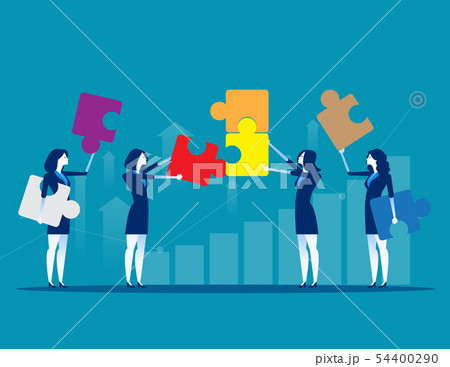 Solutions. Business team and partner working 54400290