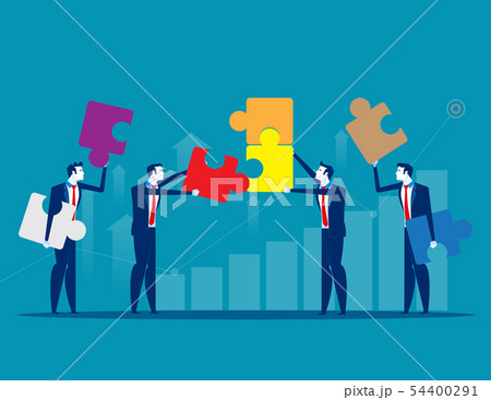 Solutions. Business team and partner working 54400291