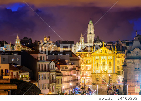 Skyline of Porto at night, Portugal 54400595