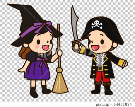 ハロウィーンの仮装をした子供たち ハロウィーンの仮装をした子供たち 54401954