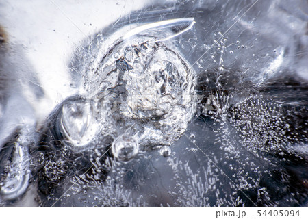 Macro shot of Ice surface 54405094