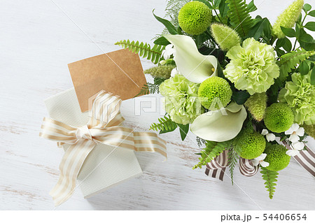 ライムグリーンアレンジ 54406654