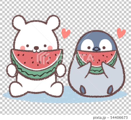 Polar Bear Penguin Hina Watermelon 1 54406673