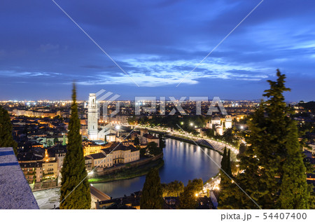 The best view on Verona in the night. The best view on Verona in the night. 54407400