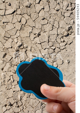 Hand holding a speech bubble icon in hand 54409243