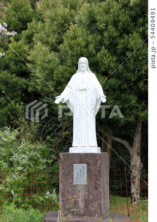 カトリック福岡黙想の家のザビエル像の写真素材 54409491 Pixta