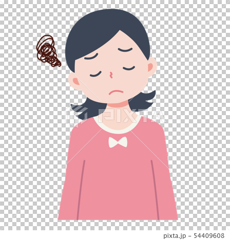 不満がある女の子のイラスト 不満がある女の子のイラスト 54409608