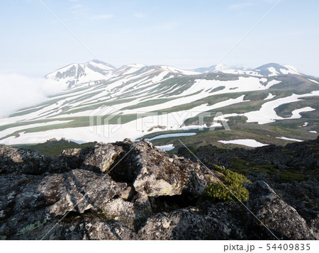 大雪山 白雲岳 残雪期 54409835