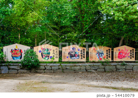 唐津神社 唐津曳山　絵馬 唐津神社の巨大絵馬の写真素材 [54410079] - PIXTA