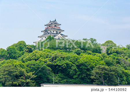 満島山にそびえる唐津城 54410092