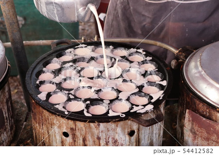Coconut milk mix sugar and flour 54412582