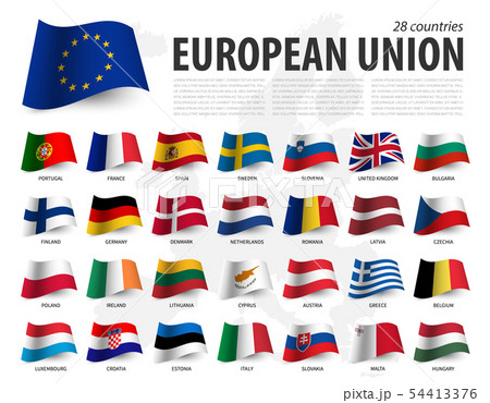 European union flag ( EU ) and membership on 54413376