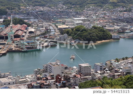 尾道の風景 渡し船 尾道水道 広島県 尾道の風景 渡し船 尾道水道 広島県 54415315