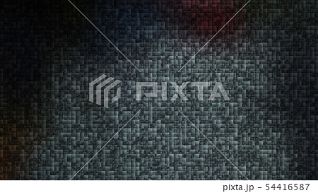 CGアブストラクト サイケデリックな背景素材 青色と黒色 CGアブストラクト サイケデリックな背景素材 青色と黒色 54416587