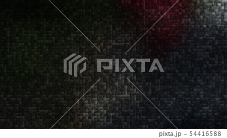 CGアブストラクト　サイケデリックな背景素材　赤色と黒色 54416588