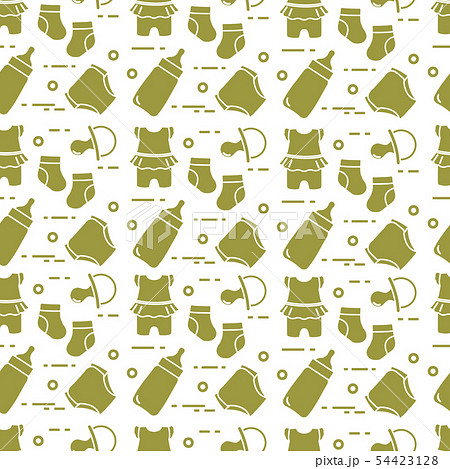 Newborn baby seamless pattern 54423128