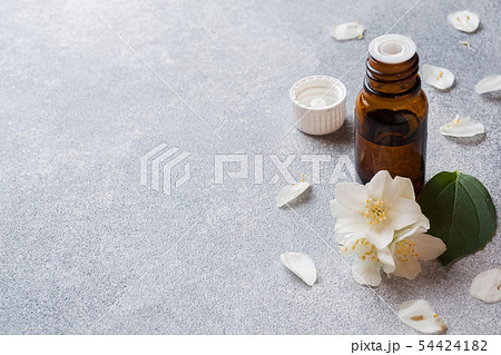 Oil of jasmine. Aromatherapy with jasmine oil. Oil of jasmine. Aromatherapy with jasmine oil. 54424182