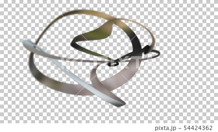 String composed of dots distorted on a CG... - Stock Illustration ...