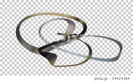 String composed of dots distorted on a CG... - Stock Illustration ...