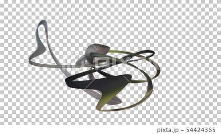 String composed of dots distorted on a CG... - Stock Illustration ...