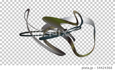 String composed of dots distorted on a CG... - Stock Illustration ...