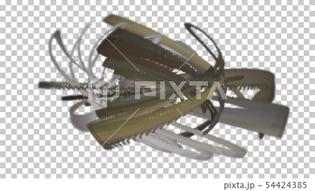String composed of dots distorted on a CG... - Stock Illustration ...