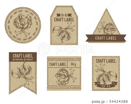 Craft labels with gloriosa 54424389