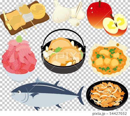 Stock Illustration Aomori Specialty Products Stock Illustration