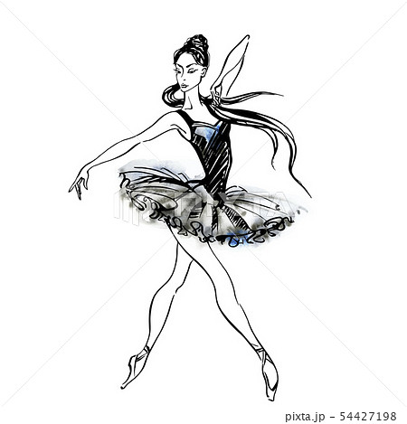 絵画　アート　イラスト　女性像　インテリア　かわいい　綺麗　鉛筆画　ダンス　赤 絵画 アート イラスト 女性像 インテリア かわいい 綺麗 鉛筆画