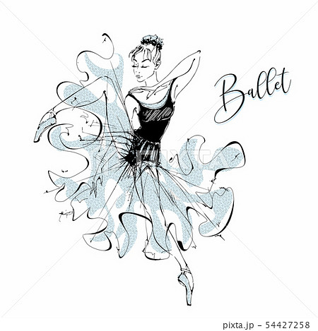 Ballerina. Ballet. Wilis. Dancing girl on Pointe Ballerina. Ballet. Wilis. Dancing girl on Pointe 54427258