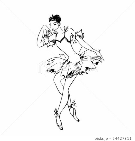 Ballerina. White swan. Ballet. Dance. Vector Ballerina. White swan. Ballet. Dance. Vector 54427311